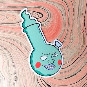 Evil Spirit Bong Aufkleber ~ Vinyl Aufkleber wasserfest 3" ~ Auch in holographisch!