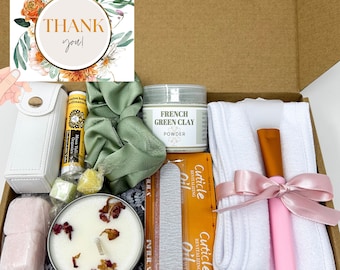 Thank You Gifts for Women, Thank You Gift Box For Friend, Thank You Gift Coworker Spa Gift Basket,  Thank You Gift Basket, Self Care Gift