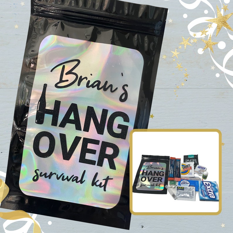 Men's Hangover Kit Bachelor Survival Kit Birthday - Etsy