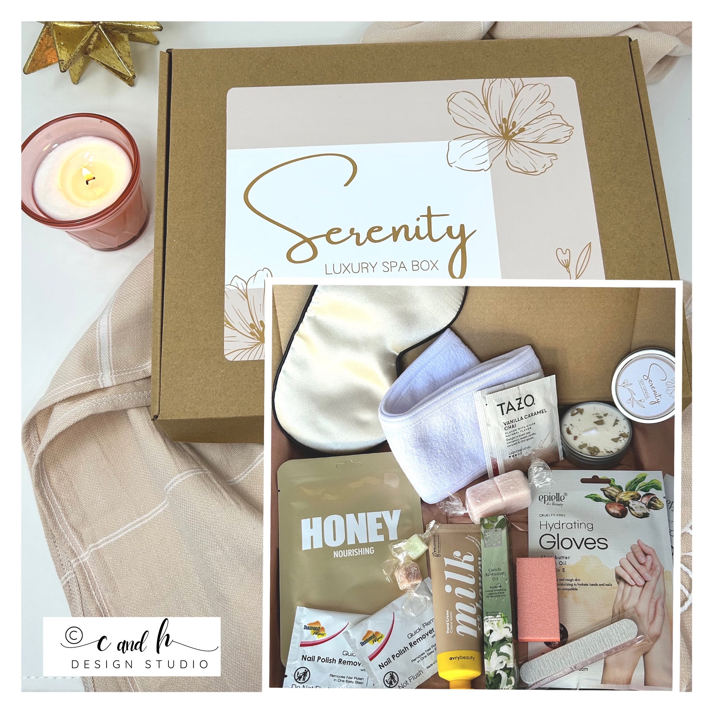 Natural Gift Set - Self-Care Kit - Mindfulness Home Spa Set