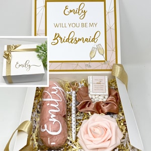  32 Pieces Bridesmaid Proposal Box Set Proposal Box Will You Be  My Bridesmaid Cards with Envelopes Satin Scrunchie Bridesmaid Gift Box for  Bridal Shower Wedding Bachelor Party (Greenery Style): Home 