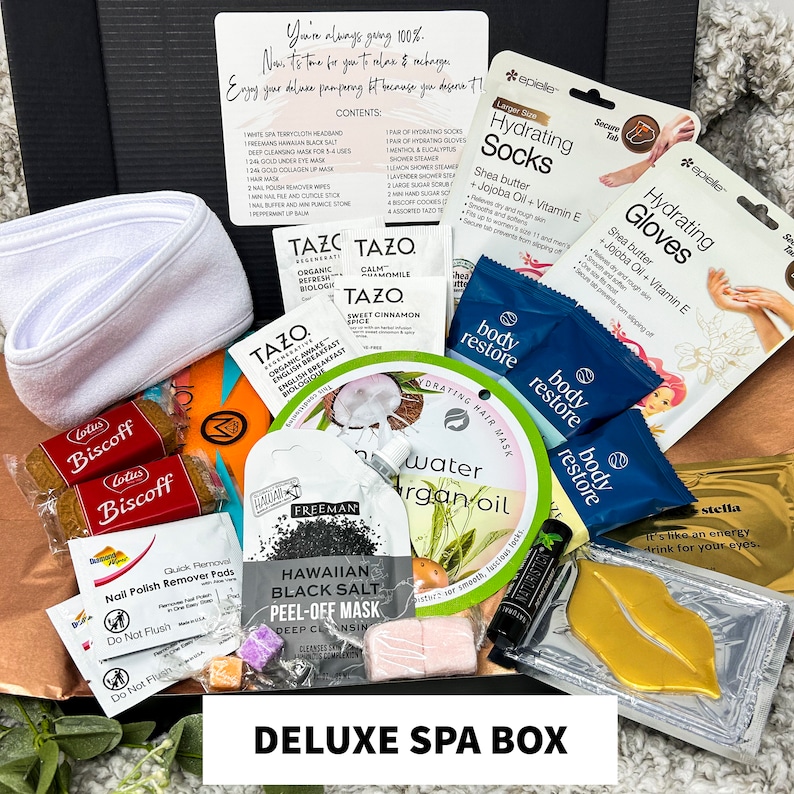 Spa Gift Box, Stress Relief Gift Set, Self Care Gift for Mom or Best Friend, Professional Gift, Relaxation Care Package Appreciation Gift image 3