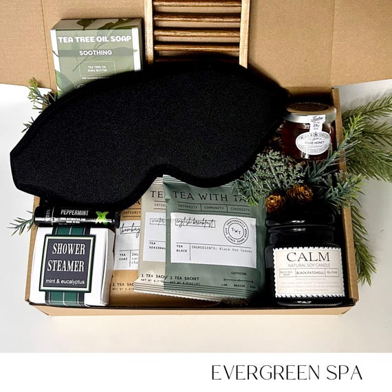 Gift Box for Men, Self Care Gift for Husband, Shower Steamer, Soap, Journal, Care Package for Him, Gift for Brother, Christmas Gift Box