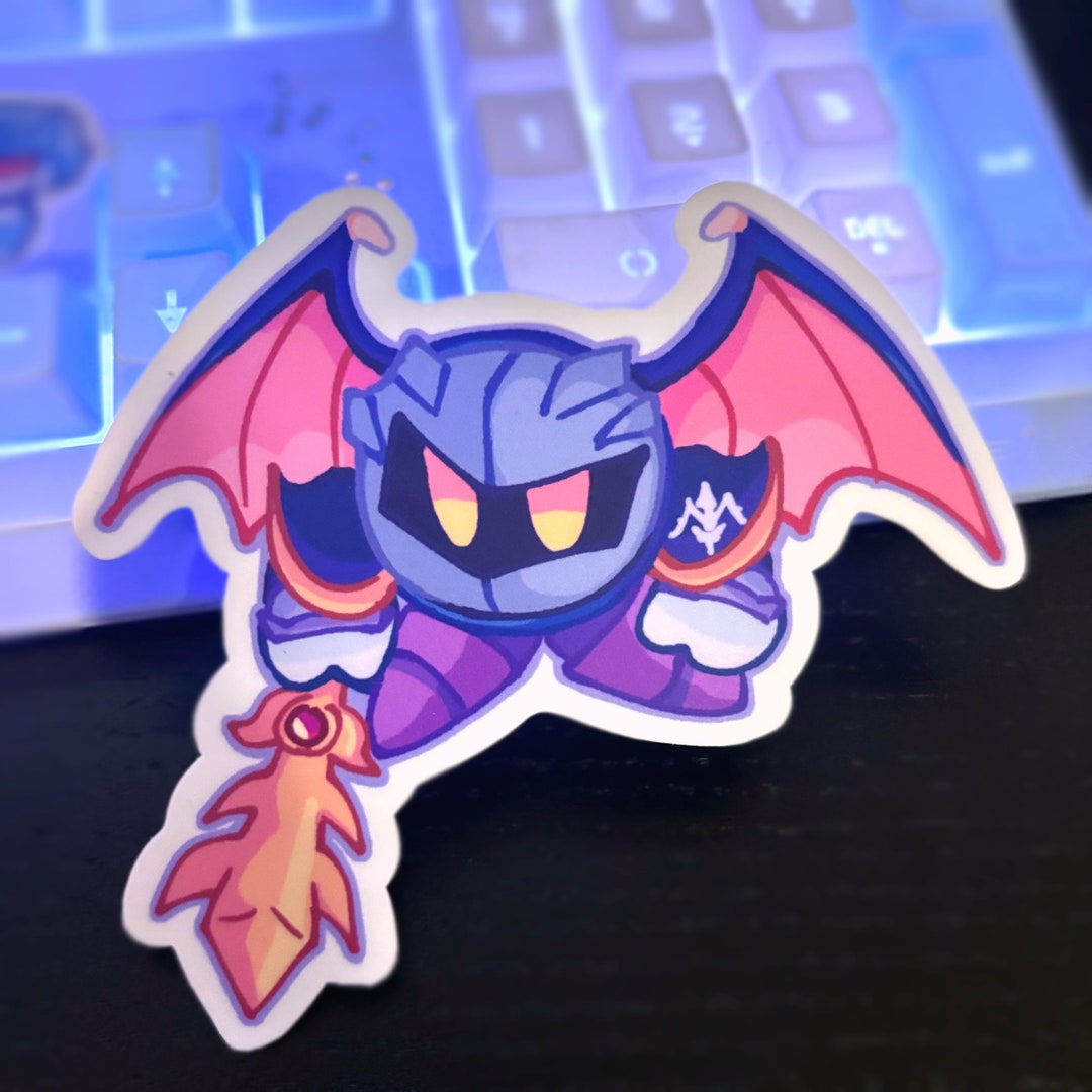Meta Knight Sticker Meta Knight & Galaxia Kirby Matte Sticker - Etsy