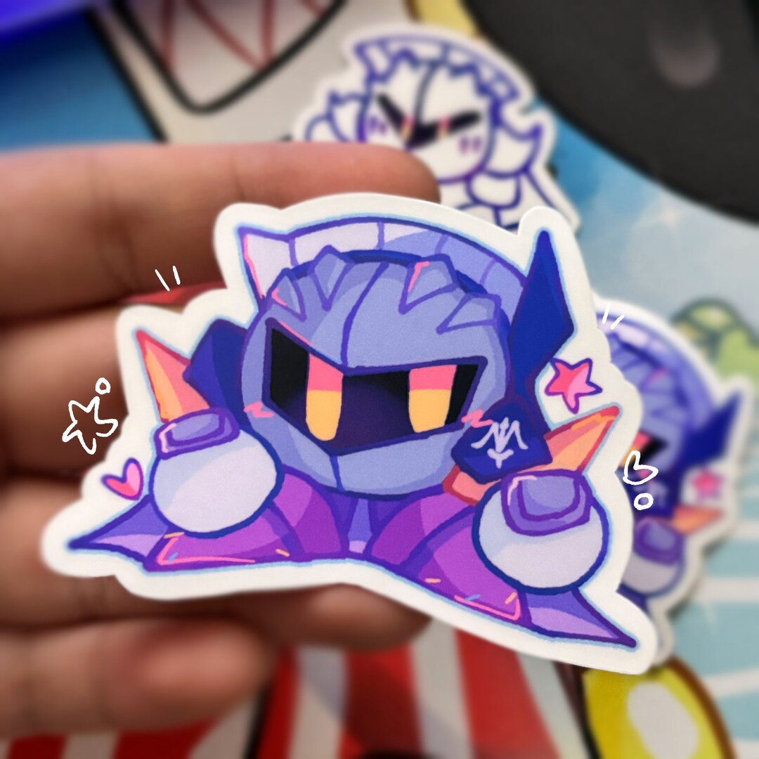 Meta Knight Kirbee Matte Sticker - Etsy