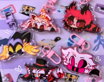 Hazbin Hotel | Double sided epoxy keychains (NOT RETURNING)