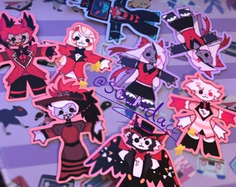 Silly guys | Hazbin Hotel Matte stickers