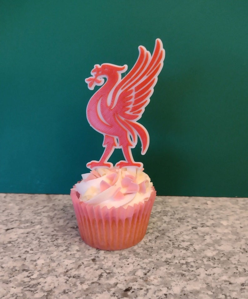 Liverpool Cake and Cupcake Toppers Reusable Liver Bird Etsy