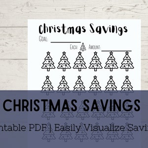 Christmas Savings Tracker | Savings Tracker | Christmas Savings | Savings PDF | Christmas Savings PDF | Christmas Saving