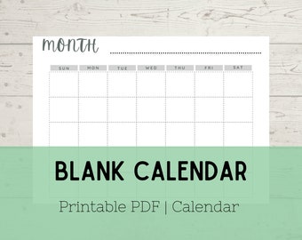 Blank Calendar | Month Calendar | Calendar