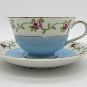 Occupied Japan Era Porcelain Tea Cup and Saucer