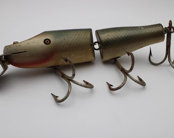 Vintage Mother of Pearl Fishing Lure Lemax Swiss-made Minnow Fish