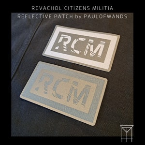 Disco Elysium - Revachol Citizens Militia RCM Reflective Patch