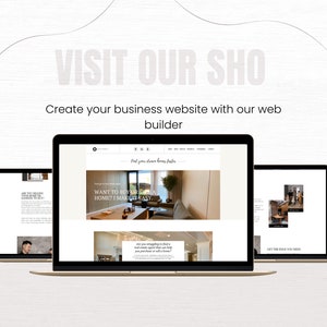 Real Estate Website, Modern Real Estate, Interior Website, Canva Website Va, One-Page Canva, Editable Website, How to Sell Online