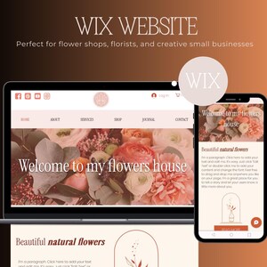 Website Design, Wix Website Template, Wix store template, coaching website, website template, Wix blog design, Boho coach Wix, Wix theme.
