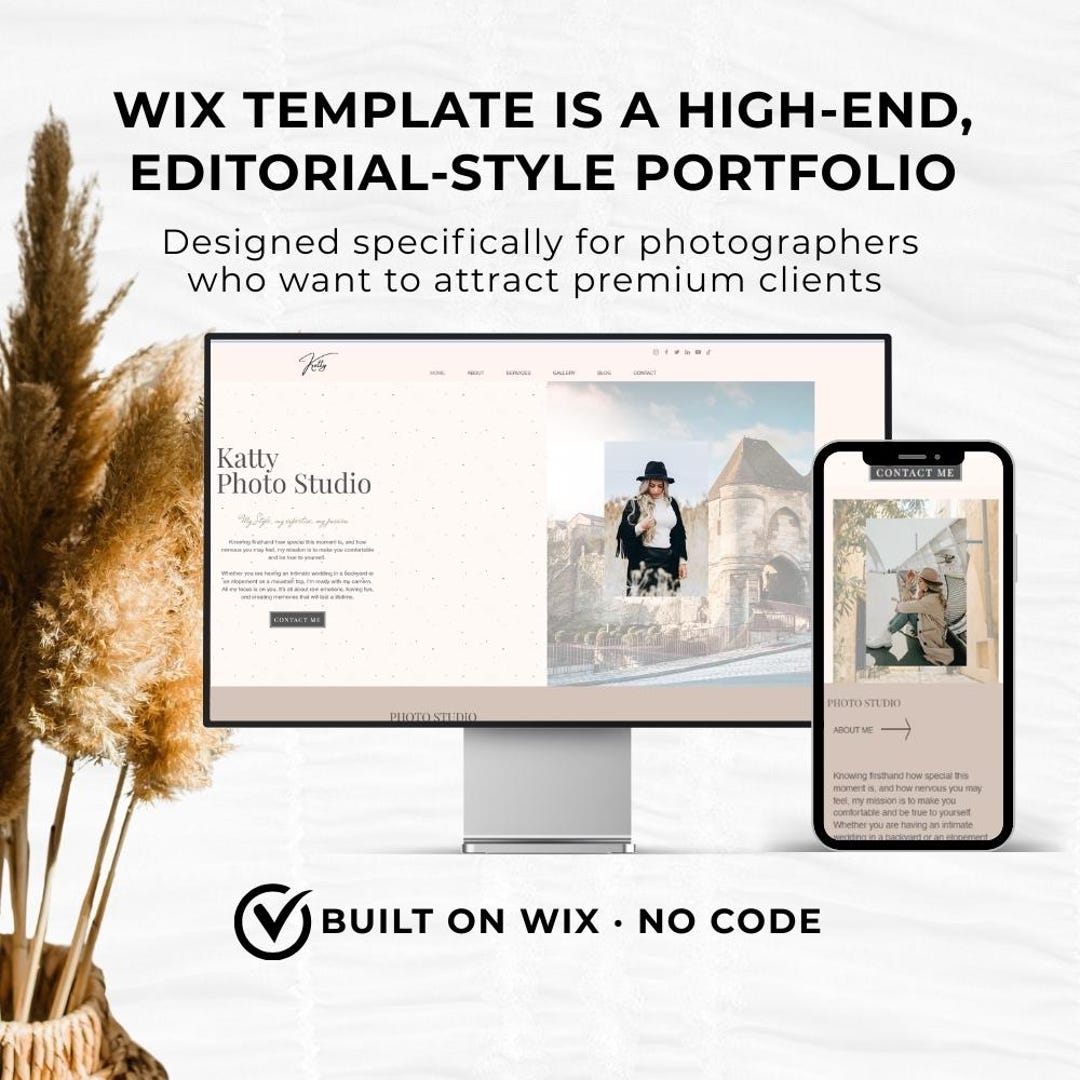 Wix Photographer Website Template|photography Portfolio Wix Studio ...