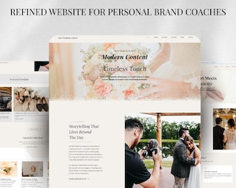 Modelo Wix para Consultor de Marca Pessoal | Site de Coaching de Luxo | Design Moderno para Empresas de Serviços