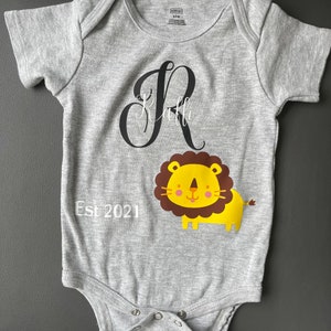 Custom name baby Onesie | baby shower |personalized bodysuit| gift| animal