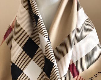 Burberry scarf etsy discount