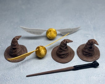 Personalised 3D Cake Topper Set for Magical Birthday - Wizard Theme Party Decorations & Custom Details