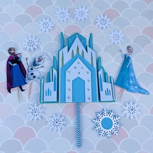 Personalised Ice Princess inspired cake topper