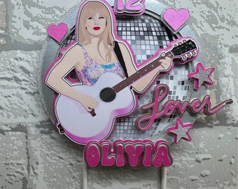 Taylor Swift inspired cake topper/personalised cake topper