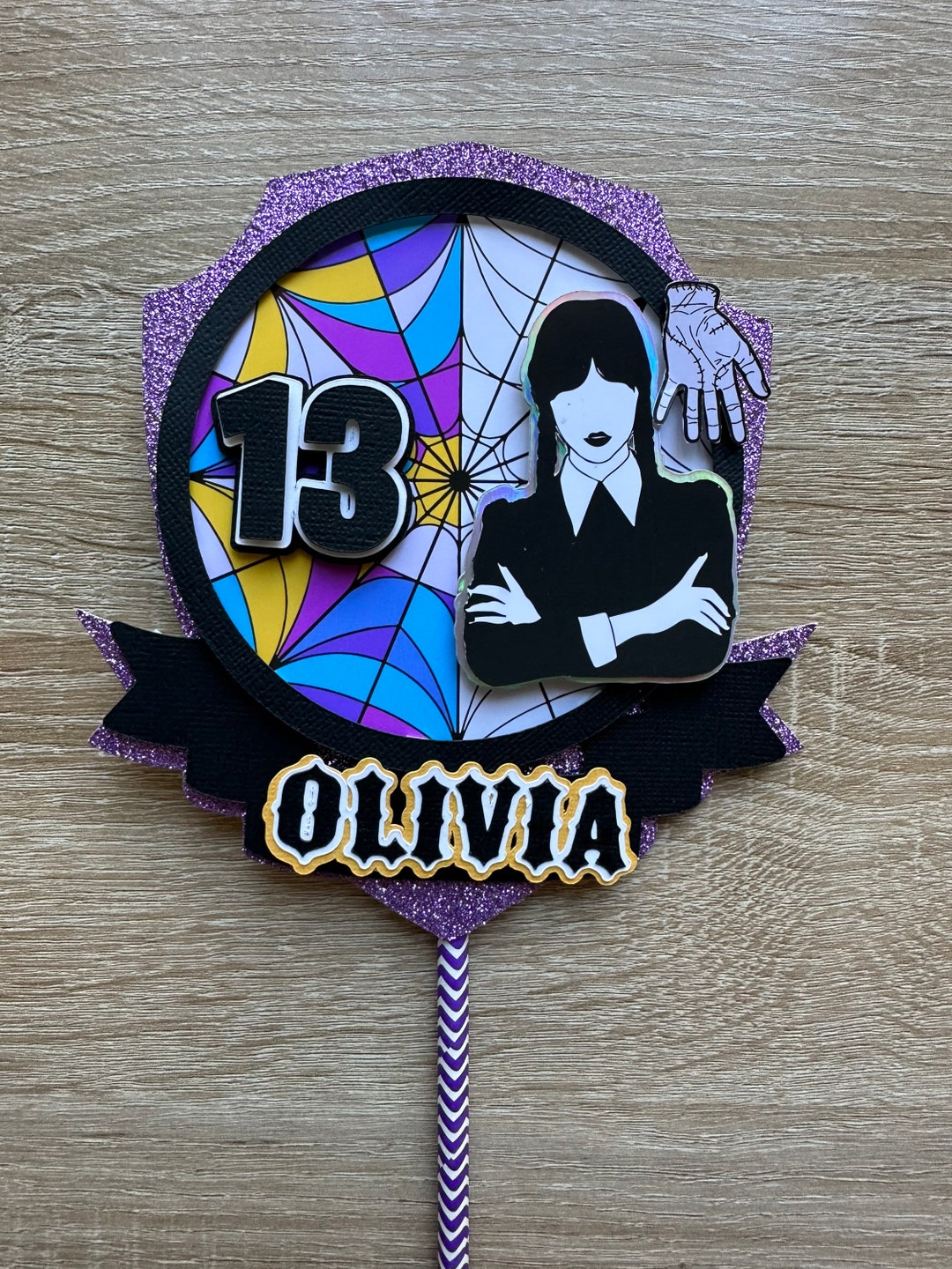 Wednesday Addams Cake Topper/personalised Cake Topper Etsy UK