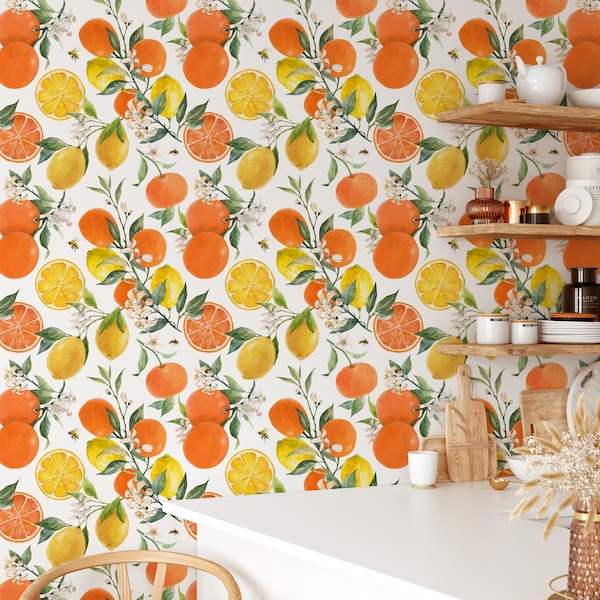 Lemon Wallpaper Etsy