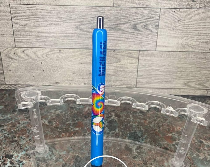 Refillable Peace Love Music Epoxy Gel Pen