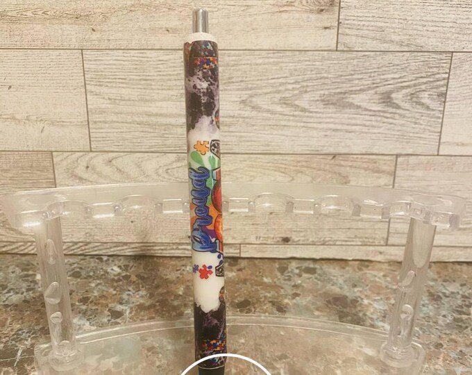 Refillable Proud Autism Mom Epoxy Gel Pen
