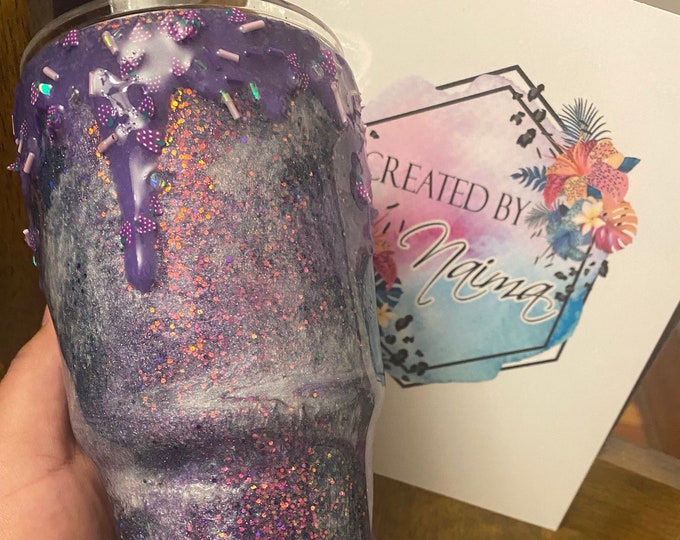 RTS 30 oz Grapesicle Epoxy Tumbler With Drip & Grape Sprinkles