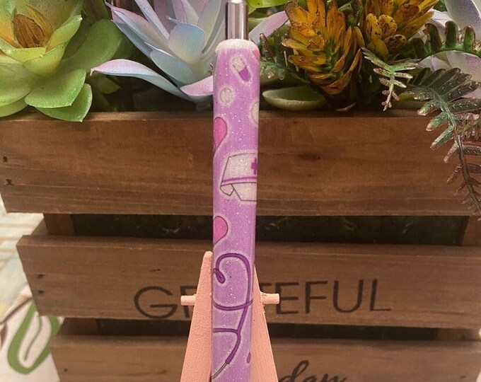Refillable Nursing Glitter Epoxy Gel Pen