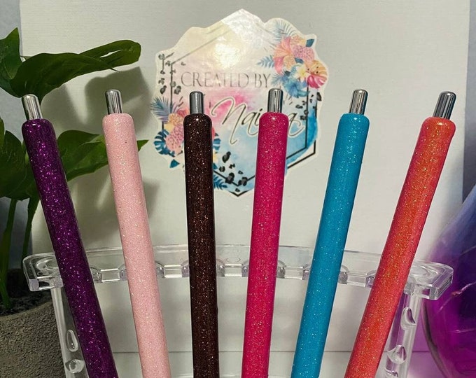 Refillable Solid Colors Glitter Epoxy Pens