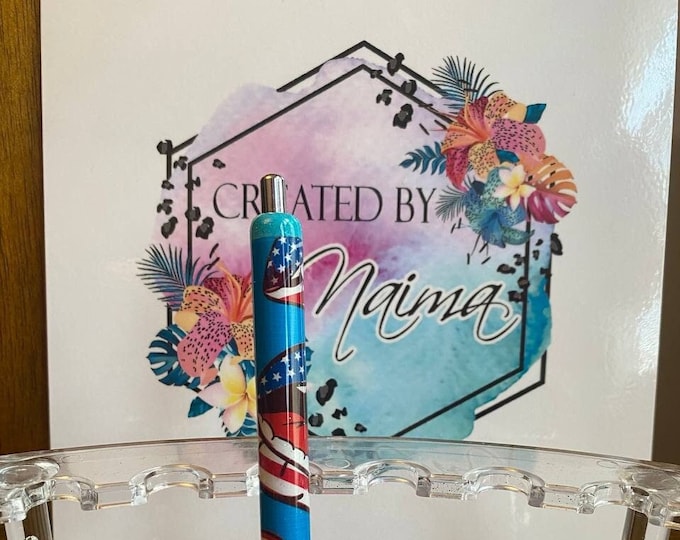 Refillable American Lips Epoxy Gel Pen