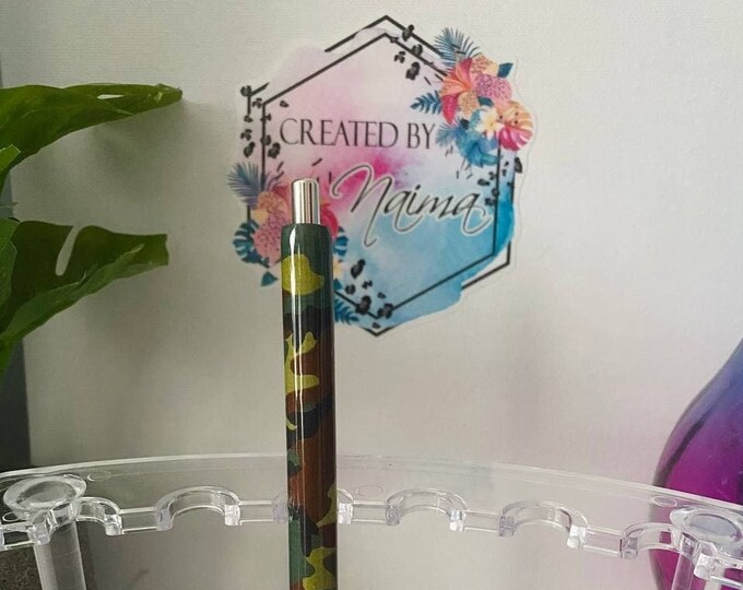 Refillable Camo Epoxy Gel Pen