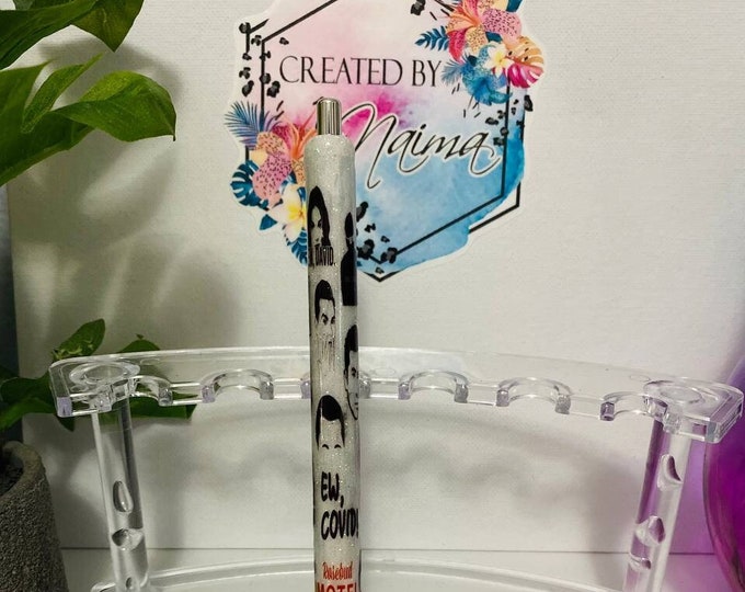 Refillable Schitt’s Creek Glitter Epoxy Gel Pen