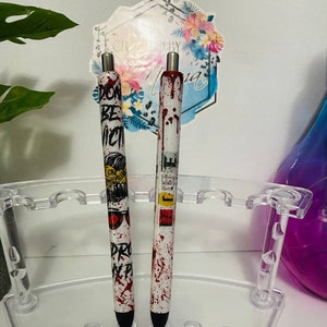 Refillable True Crime Junkie Epoxy Gel Pen