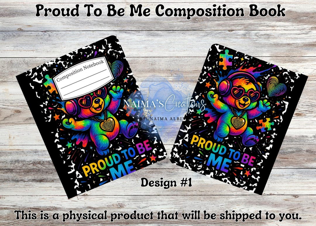 Proud to Be Me Autism Composition Book | Back to School | School ...