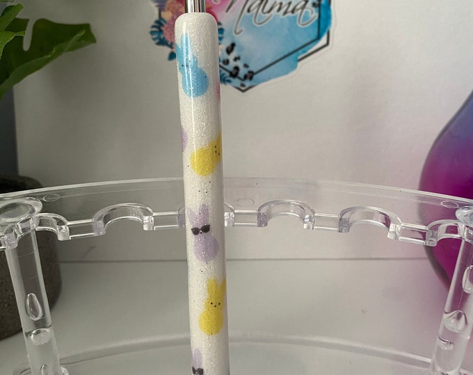 Refillable Easter Peeps Glitter Epoxy Gel Pen