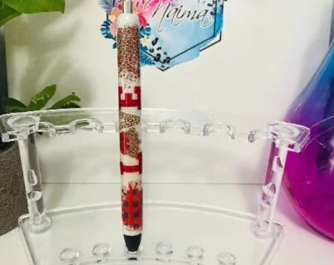 Refillable Love Christmas Glitter Epoxy Gel Pen