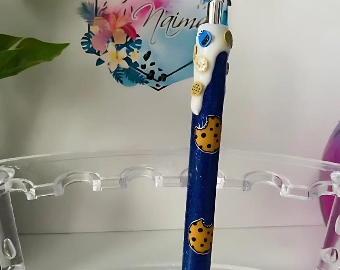 Refillable Cookies Glitter Epoxy Gel Pen