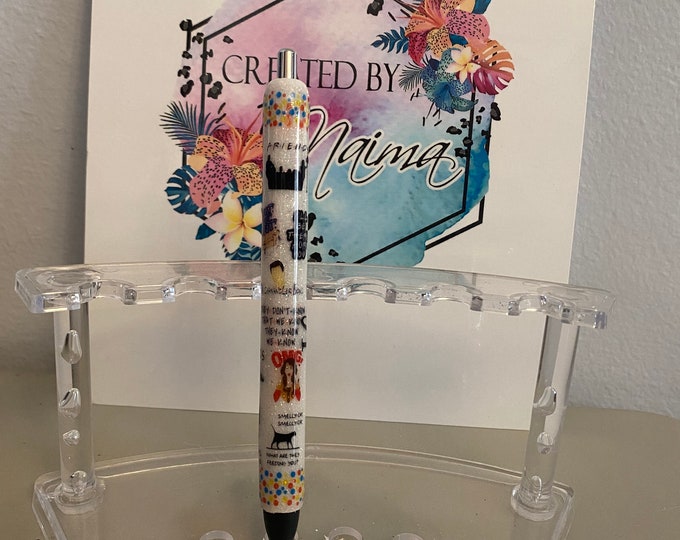Refillable Friends Glitter Epoxy Gel Pen