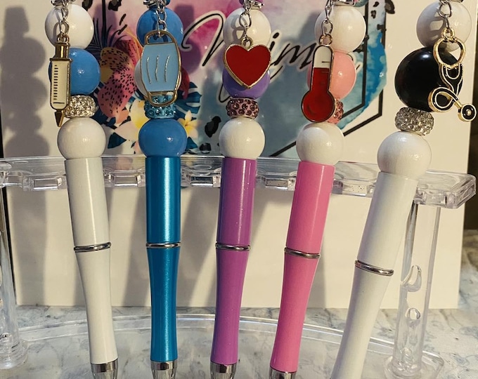 Medical/Nursing Beaded Ballpoint Pens