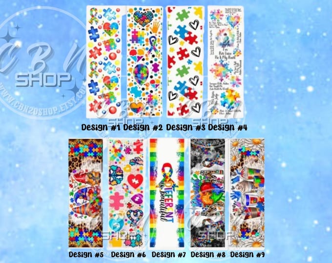 PRINTED UVDT Autism Pen Wraps | PHYSICAL Pen Wraps