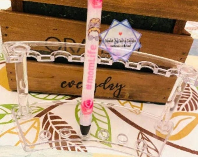 Refillable Mom Life Glitter Epoxy Gel Pen