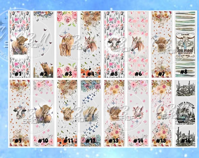 PRINTED UVDT Animal Print Pen Wraps | PHYSICAL Pen Wraps