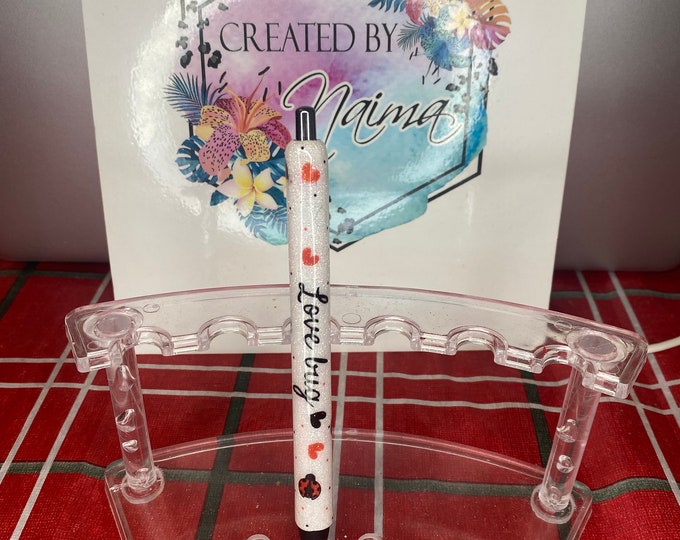Refillable Love Bug Lady Bugs Glitter Gel Pen