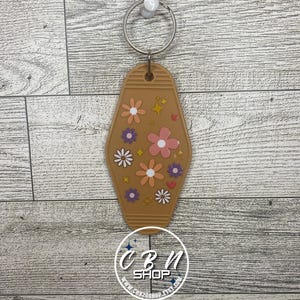 Vintage Flower Motel Keychain