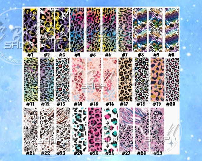 PRINTED UVDT Animal Print Pen Wraps | PHYSICAL Pen Wraps