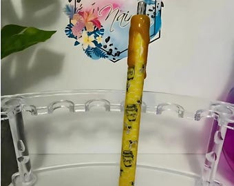 Honey Bee Glitter Gel Pen w/ Honey Drip | Teacher, Nursing, Medical Gifts | Stationery | Holidays | Desk Decor | Refillable | Appreciation